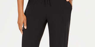 Ideology Women's Recycled Woven Joggers  Dark Gray Size Extra Large