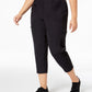 Ideology Women's Plus Size Recycled Woven Cargo Pants Black Size 1X