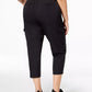 Ideology Women's Plus Size Recycled Woven Cargo Pants Black Size 1X