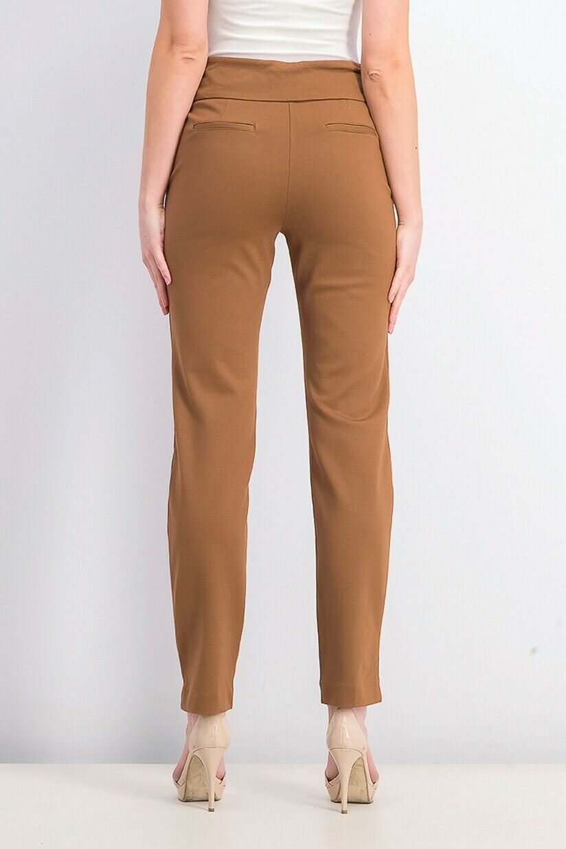 Charter Club Women's Cambridge Pull-On Ponte Pants Brown Size 10