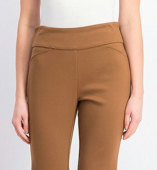 Charter Club Women's Cambridge Pull-On Ponte Pants Brown Size 10