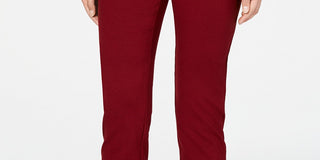 Charter Club Women's Pull-On Ponte-Knit Pants Red Size 14 Petite