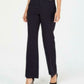 Charter Club Women's Belted Tummy-Control Trousers Blue Size 8