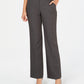 Charter Club Women's Belted Tummy-Control Trousers Gray Size 6