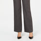 Charter Club Women's Belted Tummy-Control Trousers Gray Size 6