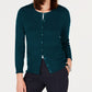 Charter Club Women's Textured Cardigan Green Size X-Large