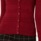 Charter Club Women's Textured Cardigan Red Size Medium