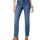 Style & Co Women's Tummy-Control Straight-Leg Jeans Blue Size 4