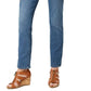 Style & Co Women's Tummy-Control Straight-Leg Jeans  Dark Blue Size 6