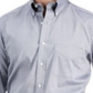 Club Room Men's Classic/Regular Fit Stretch Wrinkle-Resistant Solid Pinpoint Dress Shirt Gray Size 34X35