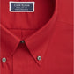 Club Room Men's Regular Fit Stretch Wrinkle-Resistant Solid Pinpoint Dress Shirt Red Size 17-36-37