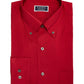 Club Room Men's Classic/Regular Fit Stretch Wrinkle-Resistant Solid Pinpoint Dress Shirt Red Size 34-35