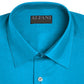 Alfani Men's Stretch Easy-Care Solid Dress Shirt Aqua Size 14x32-33