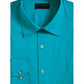 Alfani Men's Slim-Fit Performance Stretch Easy-Care Solid Dress Shirt Blue Size 15-32-33