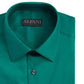 Alfatech By Alfani Men's Slim-Fit Performance Stretch Easy-Care Solid Dress Shirt Dark Green Size 32-33