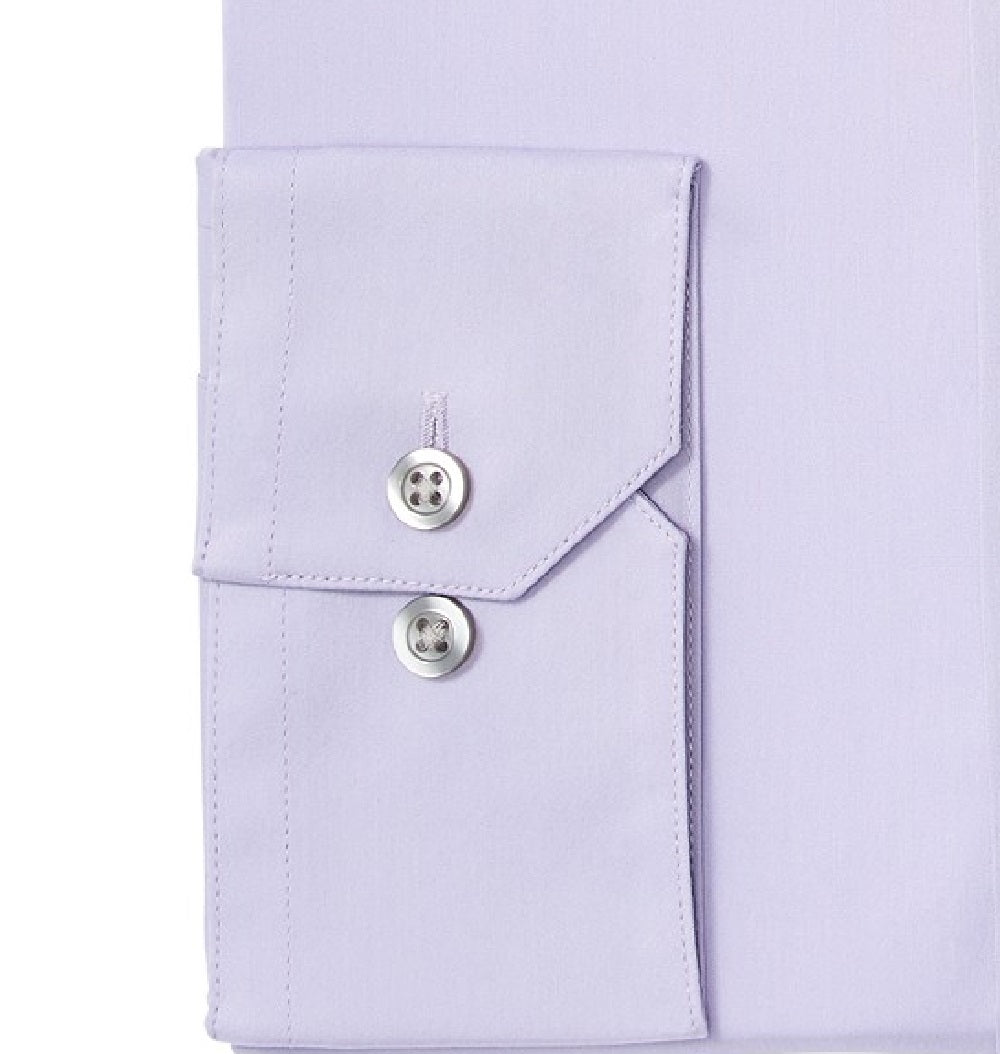 Alfani Men's Stretch Easy-Care Solid Dress Shirt Lilac Size 14x32-33