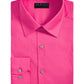 Alfani Men's Stretch Easy-Care Solid Dress Shirt Pink Size 17x36-37