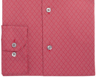 Alfani Men's Slim-Fit Performance Stretch Easy-Care Dress Shirts Red Size 32-33