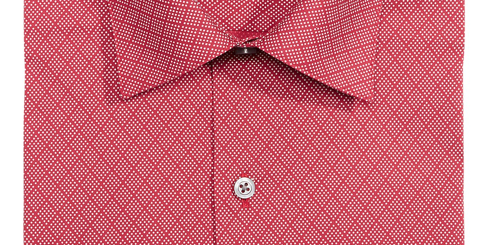 Alfani Men's Assorted Slim-Fit Performance Stretch Easy-Care Dress Shirts Red Size 34x35