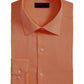 Alfani Men's Bedford Cord Classic/Regular Fit Dress Shirt Orange Size 32-33