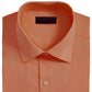 Alfani Men's Bedford Cord Classic Fit Dress Shirt Orange Size 34-35