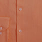 Alfani Men's Bedford Cord Classic Fit Dress Shirt Orange Size 34-35
