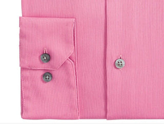 AlfaTech by Alfani Men's Bedford Cord Regular Fit Dress Shirt Pink