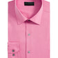 AlfaTech by Alfani Men's Bedford Cord Regular Fit Dress Shirt Pink Size 16-16.5x32-33