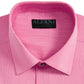 AlfaTech by Alfani Men's Bedford Cord Regular Fit Dress Shirt Pink Size 16-16.5x32-33