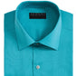 AlfaTech by Alfani Men's Bedford Cord Regular Fit Dress Shirt Turquose Size 15-15.5x34-35