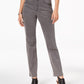 Style & Co Women's Tummy-Control Straight-Leg Fashion Jeans Gray Size 18