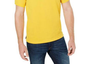 Club Room Men's Classic Fit Performance Pique Polo Gold Size Small