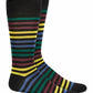 Alfani Men's Striped Dress Socks Wine Size Regular
