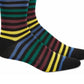 Alfani Men's Striped Dress Socks Wine Size Regular
