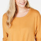 Style & Co Women's Tie-Front Sweater Gold Size Medium