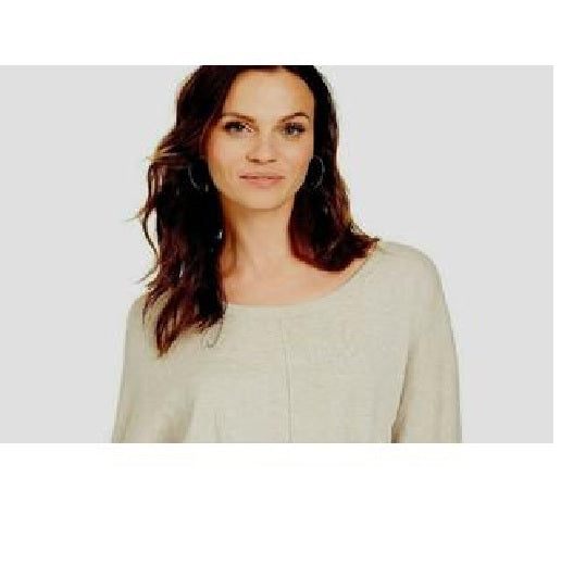 Style & Co Women's Petite Tie-Front Sweater Gray Size Petite Medium