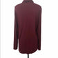 Maison Jules Women's Turtleneck Top Wine Size Small