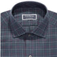 Club Room Men's Regular Fit Stretch Twill Multi Tattersall Dress Shirt Blue Size 17-34-35