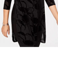 Alfani Women's Velvet Burnout Tunic Wine Size X-Small