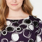 Alfani Women's Printed T-Shirt Fig Lapsed Ring Size Extra Large