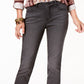 Style & Co Women's Curvy-Fit Skinny Jeans Black Smudge Size 18