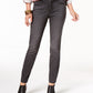 Style & Co Women's Curvy-Fit Skinny Jeans Black Smudge Size 6