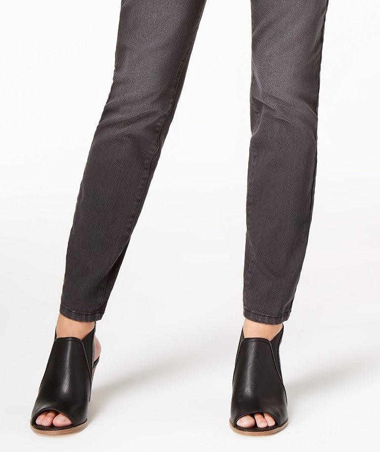 Style & Co Women's Curvy-Fit Skinny Jeans Black Size 8