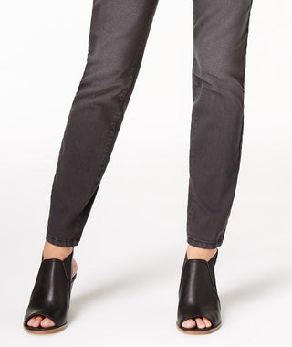 Style & Co Women's Curvy-Fit Skinny Jeans Black Size 8