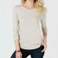 Style & Co Women's Long-Sleeve Crewneck Top Brown Size Large