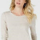 Style & Co Women's Long-Sleeve Crewneck Top Brown Size Large