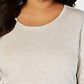 Style & Co Women's Long-Sleeve Crewneck Top Brown Size Medium