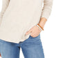 Style & Co Women's Long-Sleeve Crewneck Top Brown Size X-Small