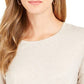Style & Co Women's Long-Sleeve Crewneck Top Lt Beige Size Small