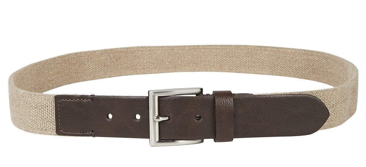 Club Room Men's Casual Stretch Belt Beige Size Medium